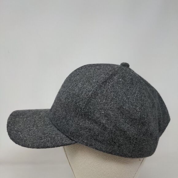 ASOS Design Slideback Hat Gray One Size Felt Adjustable 6 Panel Blank - Picture 3 of 7